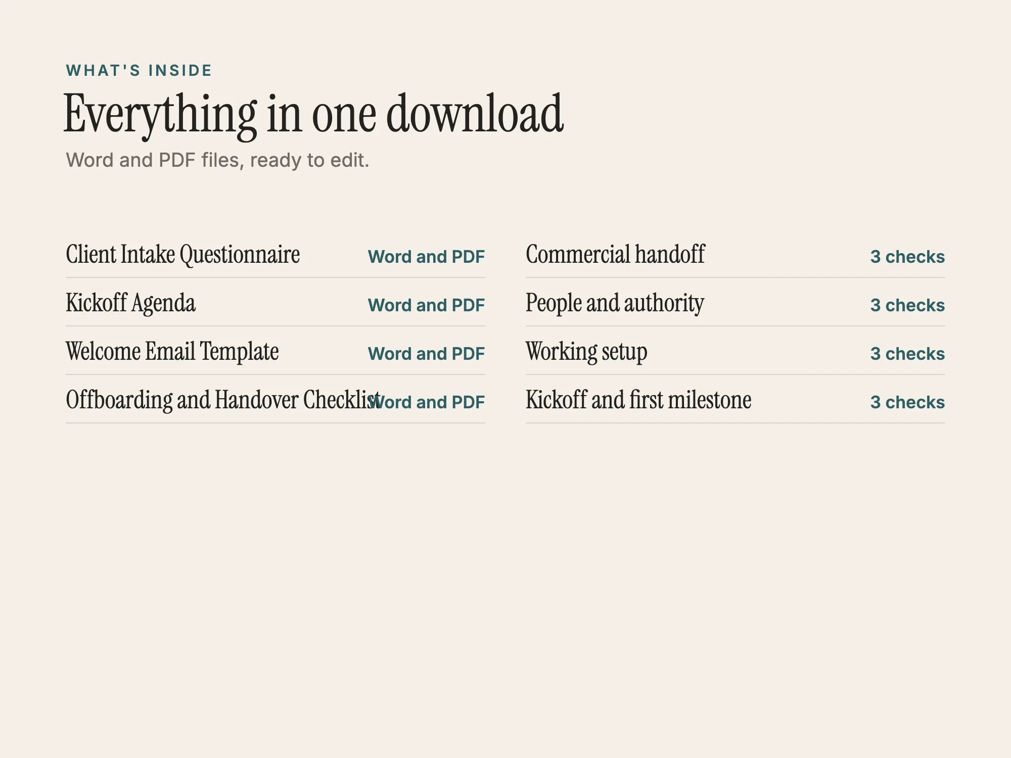 Free Client Onboarding Kit: What's inside