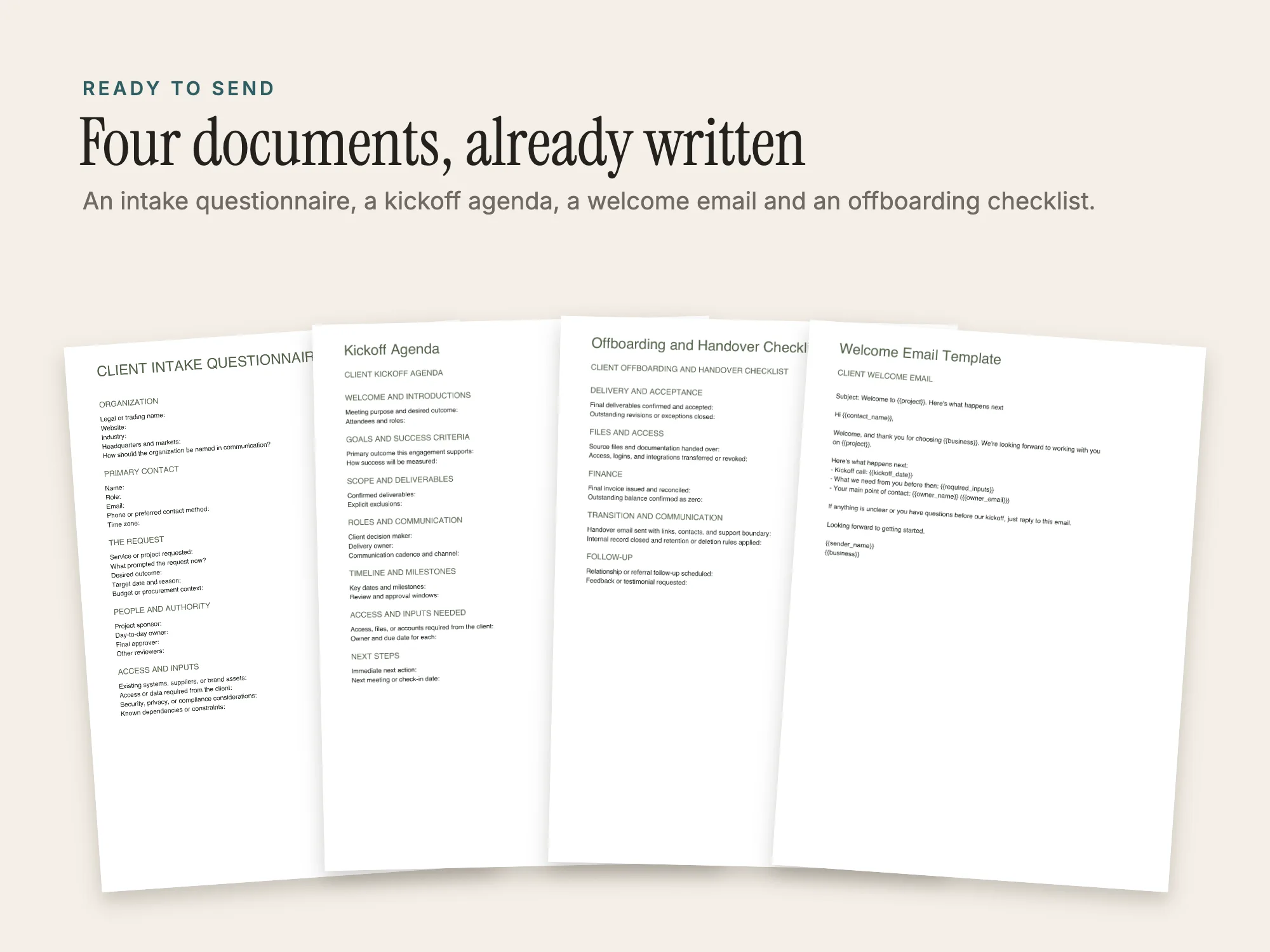 Free Client Onboarding Kit: Ready to send